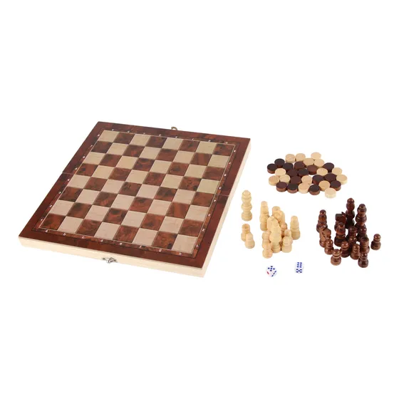 Juego De Mesa De Ajedrez 3 En 1 Intellectual Growth Chess Ch