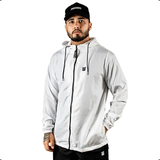 Jaqueta Corta Vento Masculina Impermeável Capuz Ultra Leve