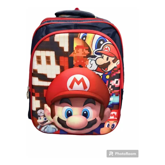 Mario Bros Bolso Morral Escolar Grande