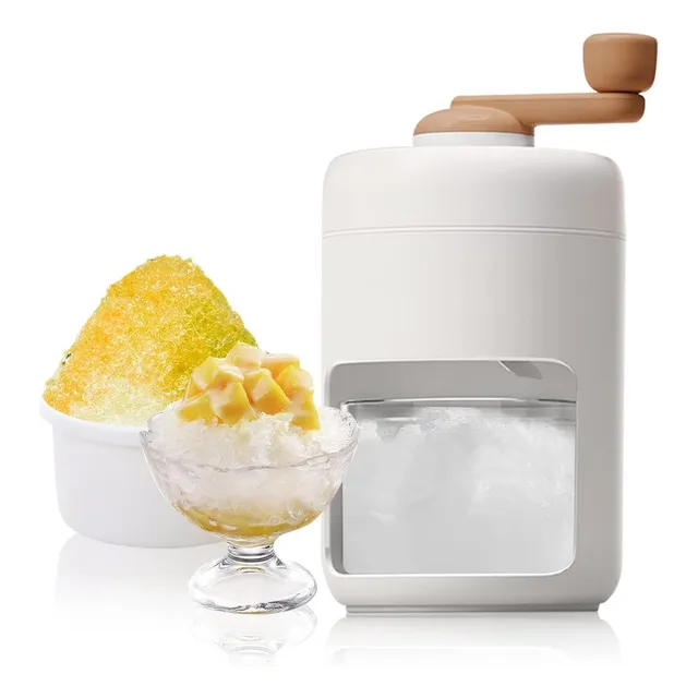 Maquina De Raspadilla De Hielo Portátil Manual Crema