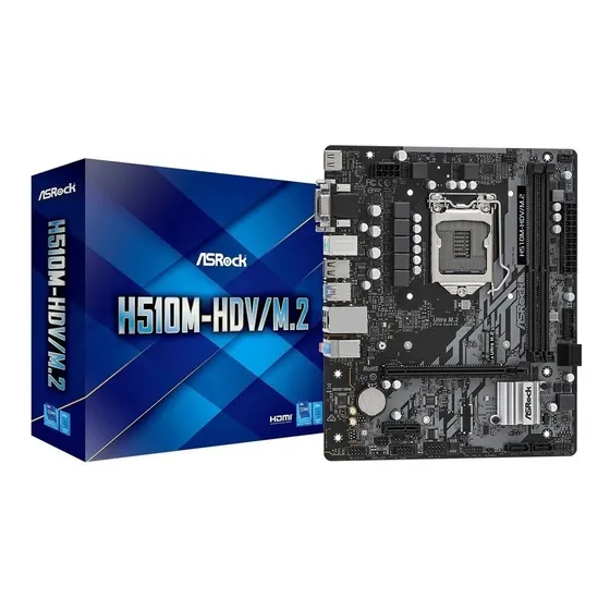 Placa Mãe Asrock H510m-hdv M.2 Geração 10/11 Ddr4/usb3.2