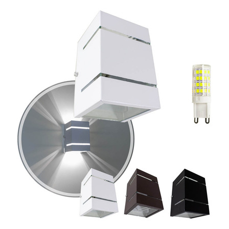 Luminária Arandela Led Bidirecional De Parede Starlumen St327 Branco Luz Cor Branco-frio Luminária Arandela Led Bidirecional De Parede Starlumen St327 Branco Luz Cor Branco-frio