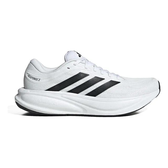 Tênis adidas Response 2 Masculino Confortável Leve Versátil Branco/preto Liso 41 Br