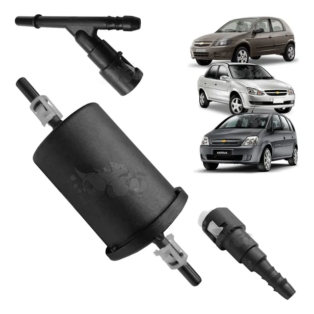 Kit Conexão + Filtro Combustivel (3 Peças) Corsa Celta Flex