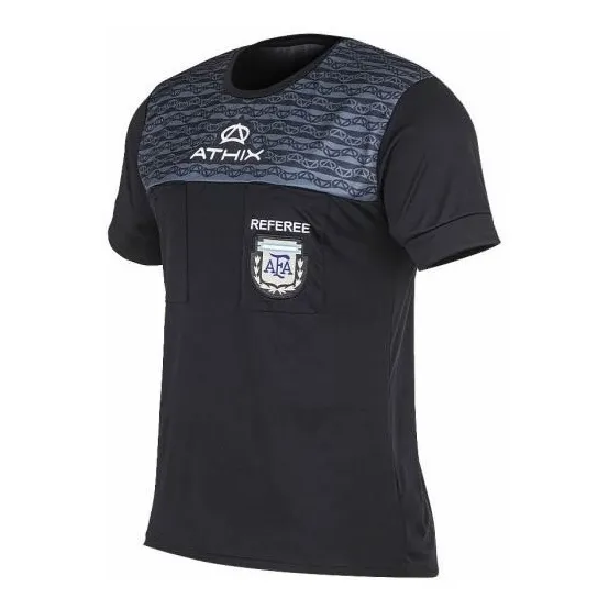 Camiseta Arbitro Athix Oficial Afa Negra  - Casaca Referee