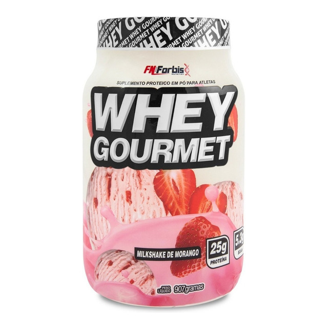 Suplemento En Pó Fn Forbis Proteínas Sabor Milkshake De Morango X 907g Suplemento En Pó Fn Forbis Proteínas Sabor Milkshake De Morango X 907g