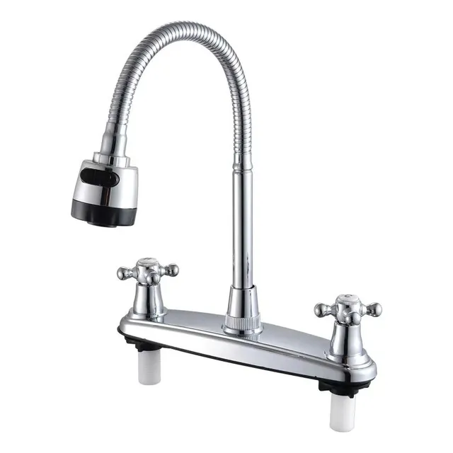 Mezclador De Cocina Abs Flexible Brillante, Caliente Y Frío