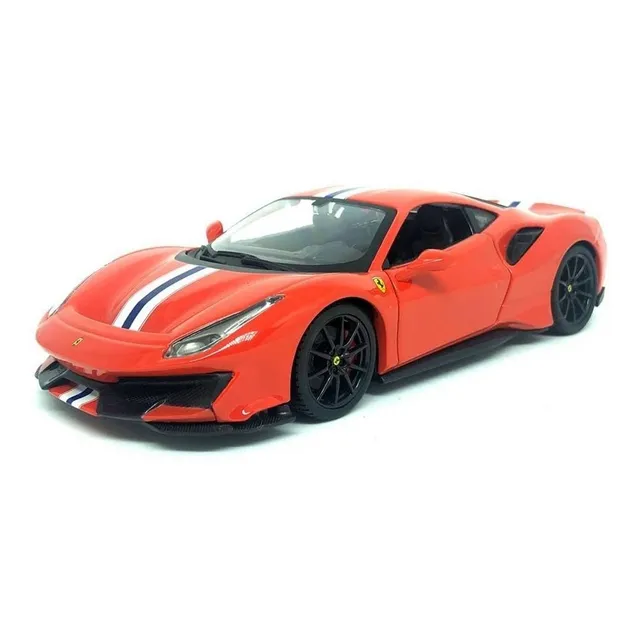 Miniatura Carro Ferrari 488 Pista Race E Play 1:24 Burago