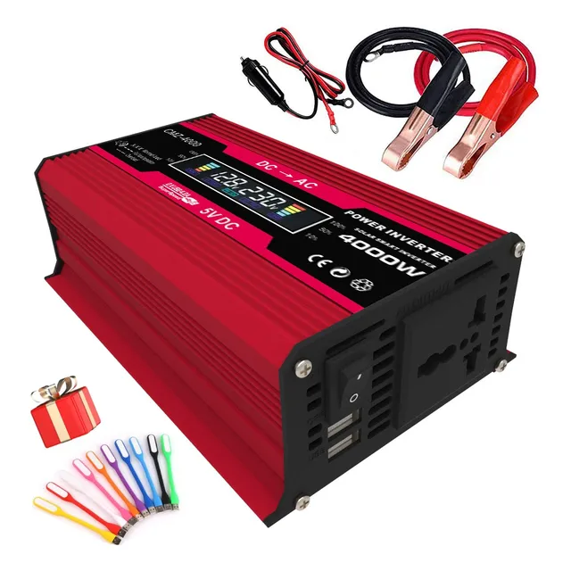 Inversor De Corriente Convertidor Potencia 12v A 110v P/auto