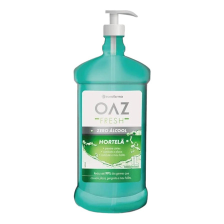 Antisséptico Bucal Oaz Fresh Hortelã Zero Álcool 1l Antisséptico Bucal Oaz Fresh Hortelã Zero Álcool 1l