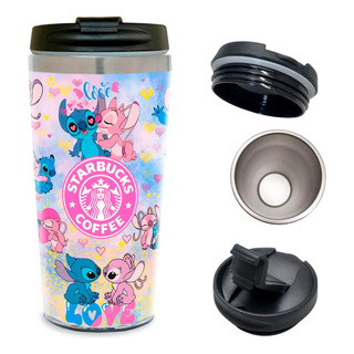 Copo Térmico Personalizado Lilo E Stitch Café 450ml Inox Copo Térmico Personalizado Lilo E Stitch Café 450ml Inox