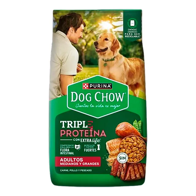 Dog Chow Triple Proteina Adulto Raza Mediana/grande 20kg