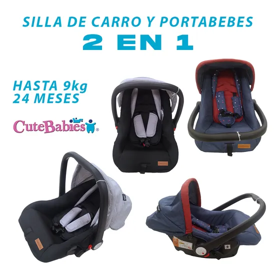 Silla De Carro Y Portabebes 2 En 1 Cutebabies