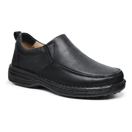 Sapato Masculino Anti Stress De Couro Legitimo Comfort Shoes