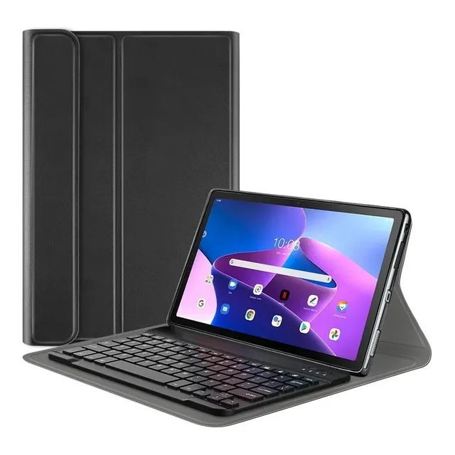 Funda Con Teclado Para Lenovo Tab M10 3ra Gen. 10.1 Tb-328 