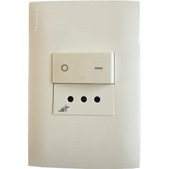 Tomacorriente 3 En Línea + Llave Bipolar Conatel Presta 