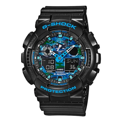 Relogio De Pulso Casio G-shock Anadi-ga-2000-1a2dr Correia Azul