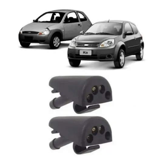 Par Brucutu Esguicho Parabrisa Ford Ka 1997 À 2013     2 Pçs