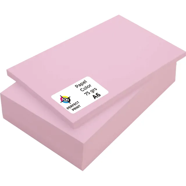 Resma Papel Color A6 X 500 Hojas 75 Grs 10,5 X 14,85 Agendas