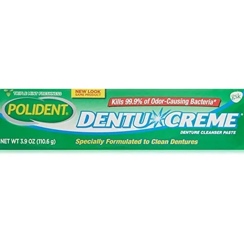 Polident Dentu-creme Denture Cleaner - 3.9 Oz, Paquete De 4