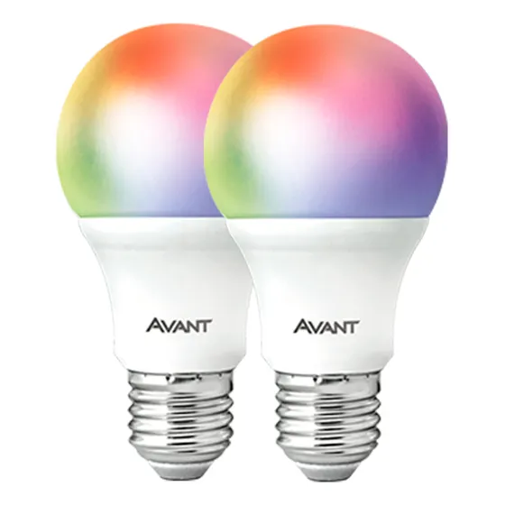 Kit 2 Lampadas Led Smart Inteligente Wi Fi Alexa Google 10w Rgb E27 127/220v Cod: 290028177-2 Avant Neo