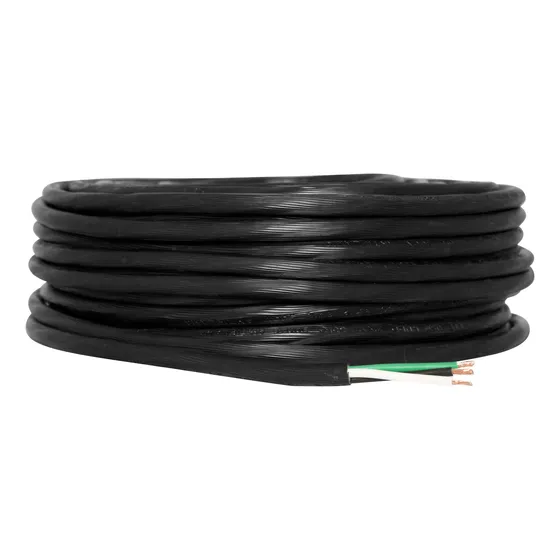Cable Eléctrico De Uso Rudo 100% Cobre 3x10 50m Negro