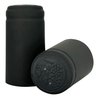 Cápsulas Negras Termoencogible De Pvc Botella De Vino 100pz Cápsulas Negras Termoencogible De Pvc Botella De Vino 100pz