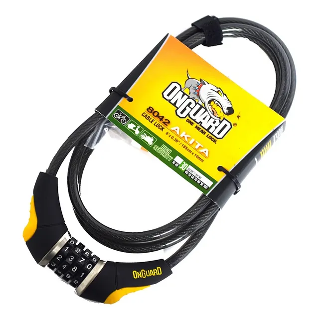 Candado Tranca De Bicicleta Resistente Con Codigo Onguard 