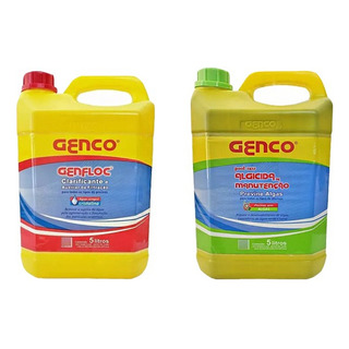 Kit Genco 1 Algicida Manutenção 5lts + 1 Clarificante 5lts Kit Genco 1 Algicida Manutenção 5lts + 1 Clarificante 5lts