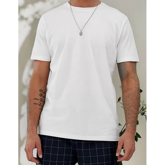  Kit 5 Camisetas Brancas Camisa 100% Poliéster P/ Sublimação