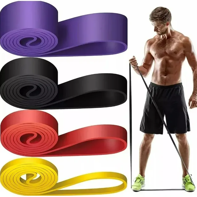 Kit De 4 Bandas Elasticas Ejercicio Liga De Resistencia