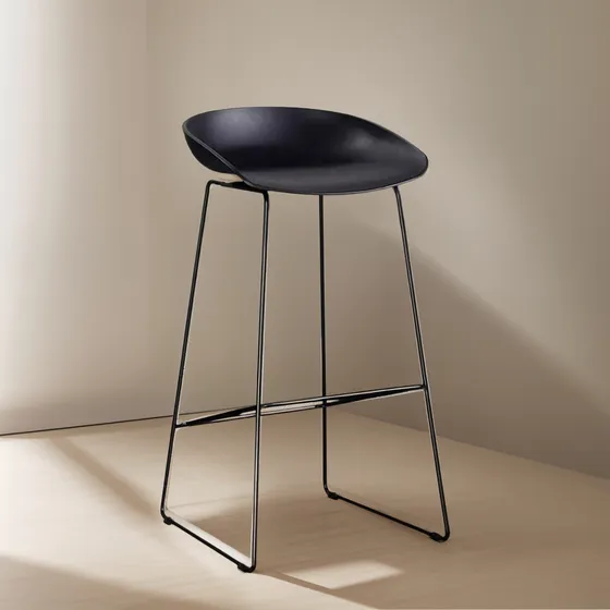 Taburete Alto Minimalista Industrial Hierro 85cm