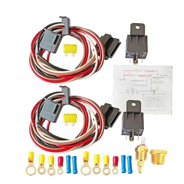 Kit De Relevos Automotrices Kit De Relé De Ventilador Eléctr