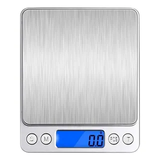 Mini Balança Digital Alta Precisão Pesa De 0,1g-3000g Capacidade Måxima 3 Kg Cor Prata Mini Balança Digital Alta Precisão Pesa De 0,1g-3000g Capacidade Måxima 3 Kg Cor Prata