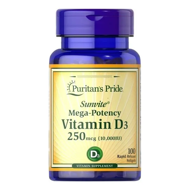 D-3 - Vitamina D3 10.000ui -100ct -  Puritan's Pride