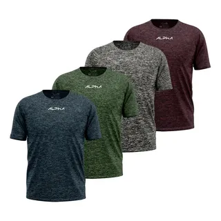 Usealpha Kit 4 Camisetas Dry Alpha Masculina