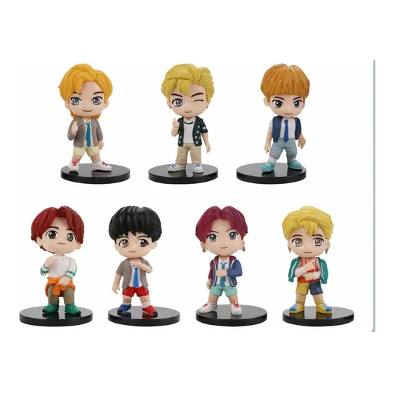 Bts Kpop Figuras Tinytan Muñeco Coleccionable 7 Pcs