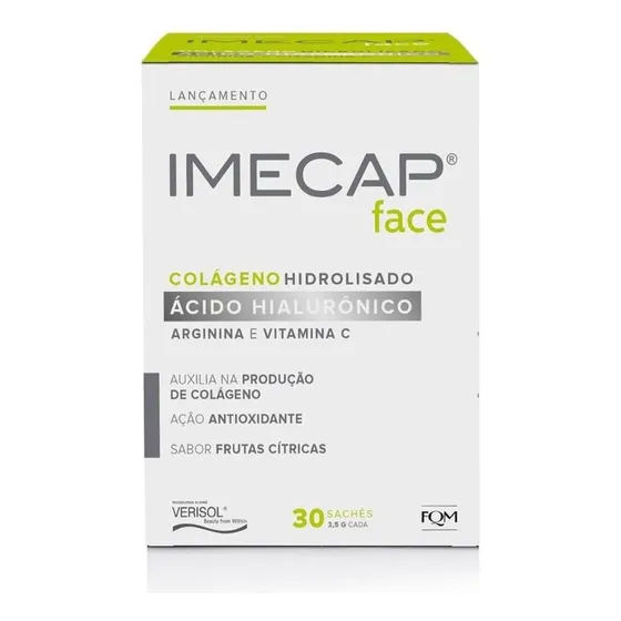 Suplemento Imecap Face Sabor Frutas Cítricas 30 Saches