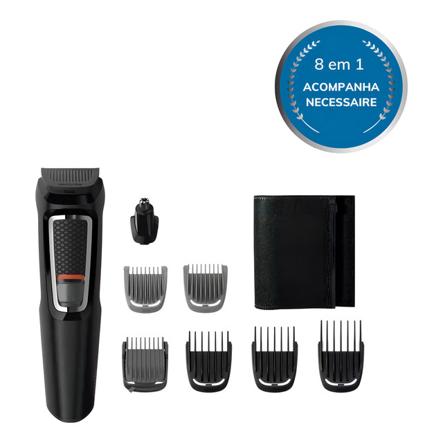 Aparador De Pelos Philips Multigroom 8 Em 1 Mg3730/15 Cor Preto Aparador De Pelos Philips Multigroom 8 Em 1 Mg3730/15 Cor Preto