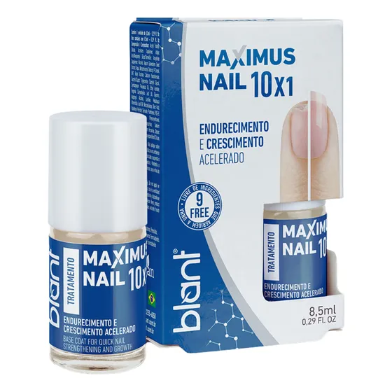 Base Para Unhas Fracas Maximus Nail 10x1 Blant Hipoalergenic