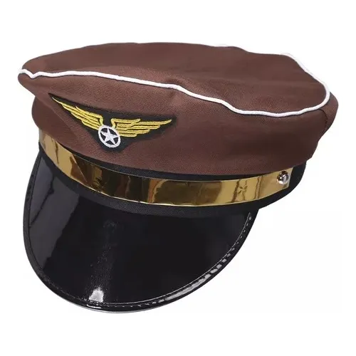 Gorro Sombrero Aviador Piloto Capitan Cotillon Disfraz X1