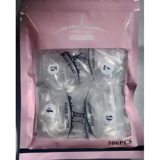 Tips X100 Para Soft Gel - Press On - Marca Paris Night