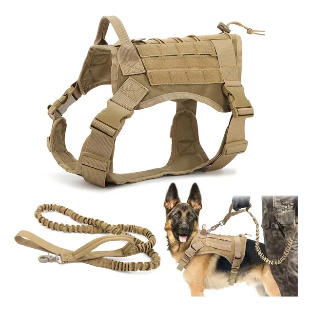 Arnés Táctico Con Forma De Coraza Para Perro Grande Y Median