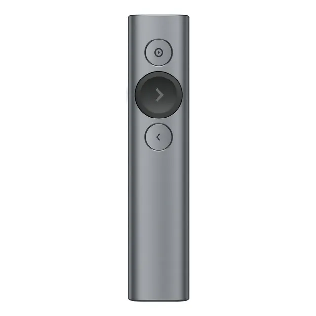 Presentador Logitech 910-005216 Spotlight recargable con bluetooth y Usb color gris