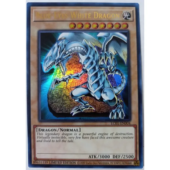 Blue-eyes White Dragon - Ultra Rare    Lc01    Dragón Blanco