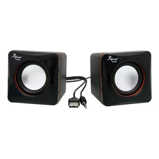 Caixa Caixinha De Som Para Computador Notebook Pc 6w Usb P2