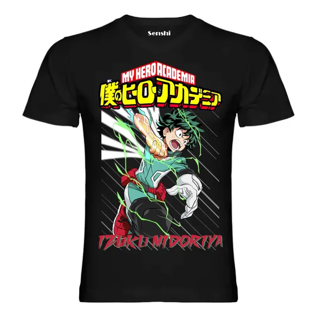 Polera Izuku Midoriya My Hero Academia Estampada Dtf Cod 001