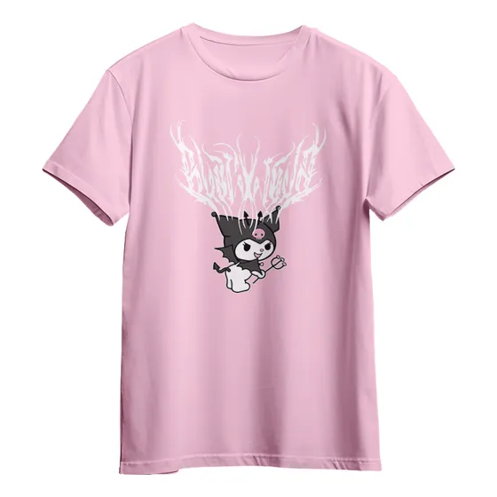 Camisa Camiseta Emo Cute Kuromi Meme Fluxo Geek 2141
