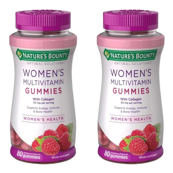 Kit De 2 Gomitas Multivitamínico Nature Bounty Con Colageno 
