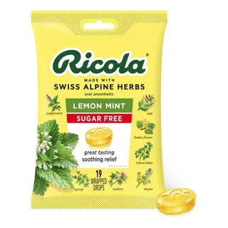Bala Ricola Para Tosse Swiss Menta E LimĂŁo 19 Drops Eua Bala Ricola Para Tosse Swiss Menta E LimĂŁo 19 Drops Eua